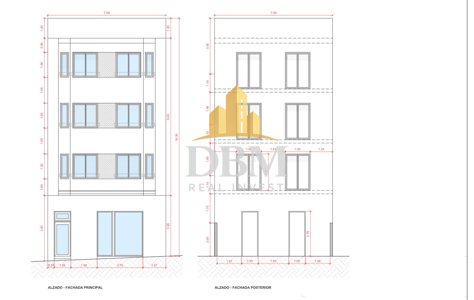Edificio residencial con proyecto en venta en Collblanc